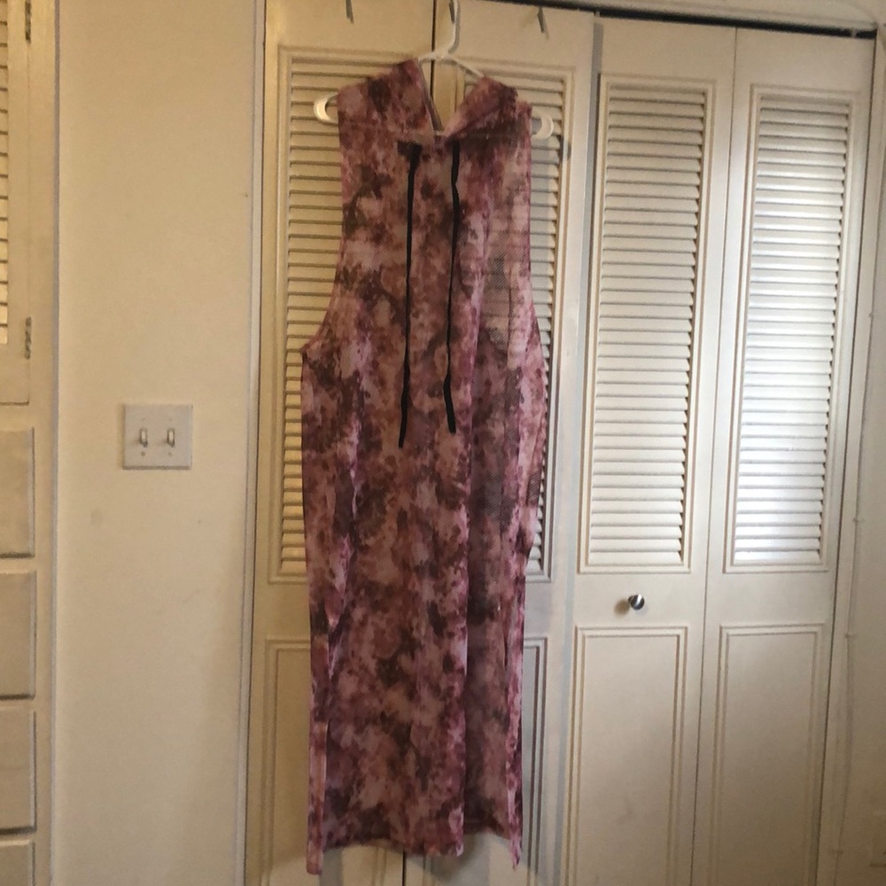 Long Cover Net Dress/Cover Up